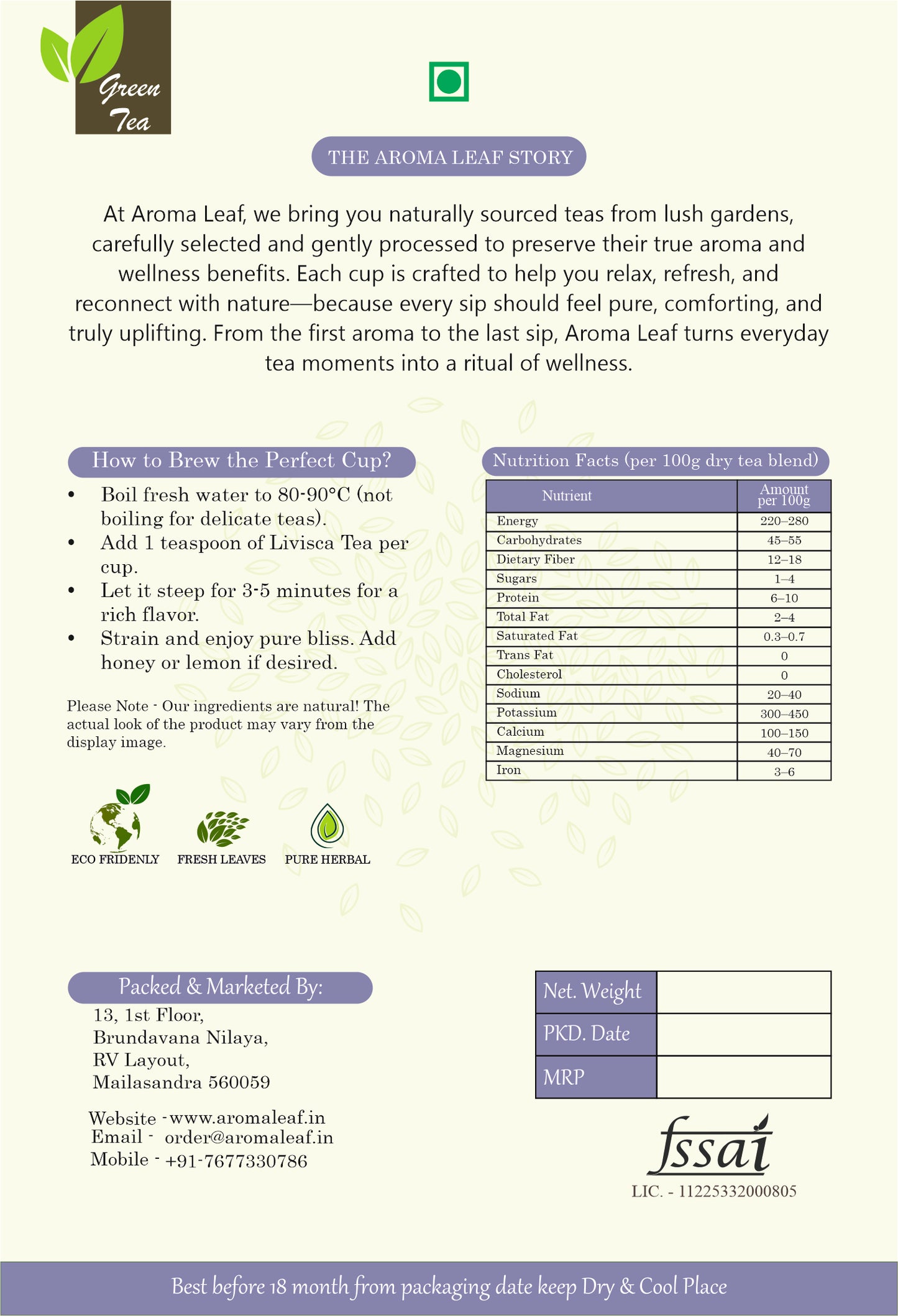 Fatty Liver Care Green Tea