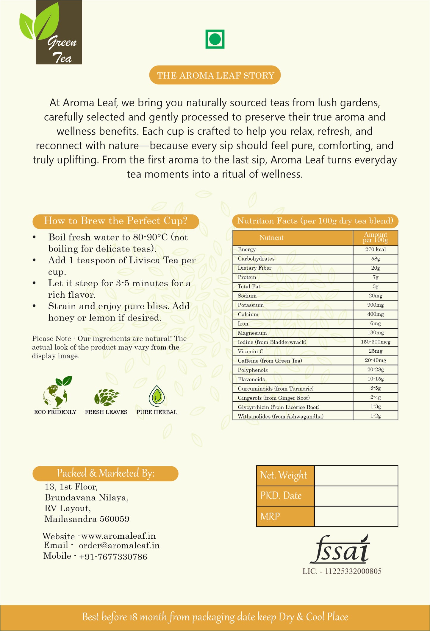 Thyroid Balance Herbal Green Tea