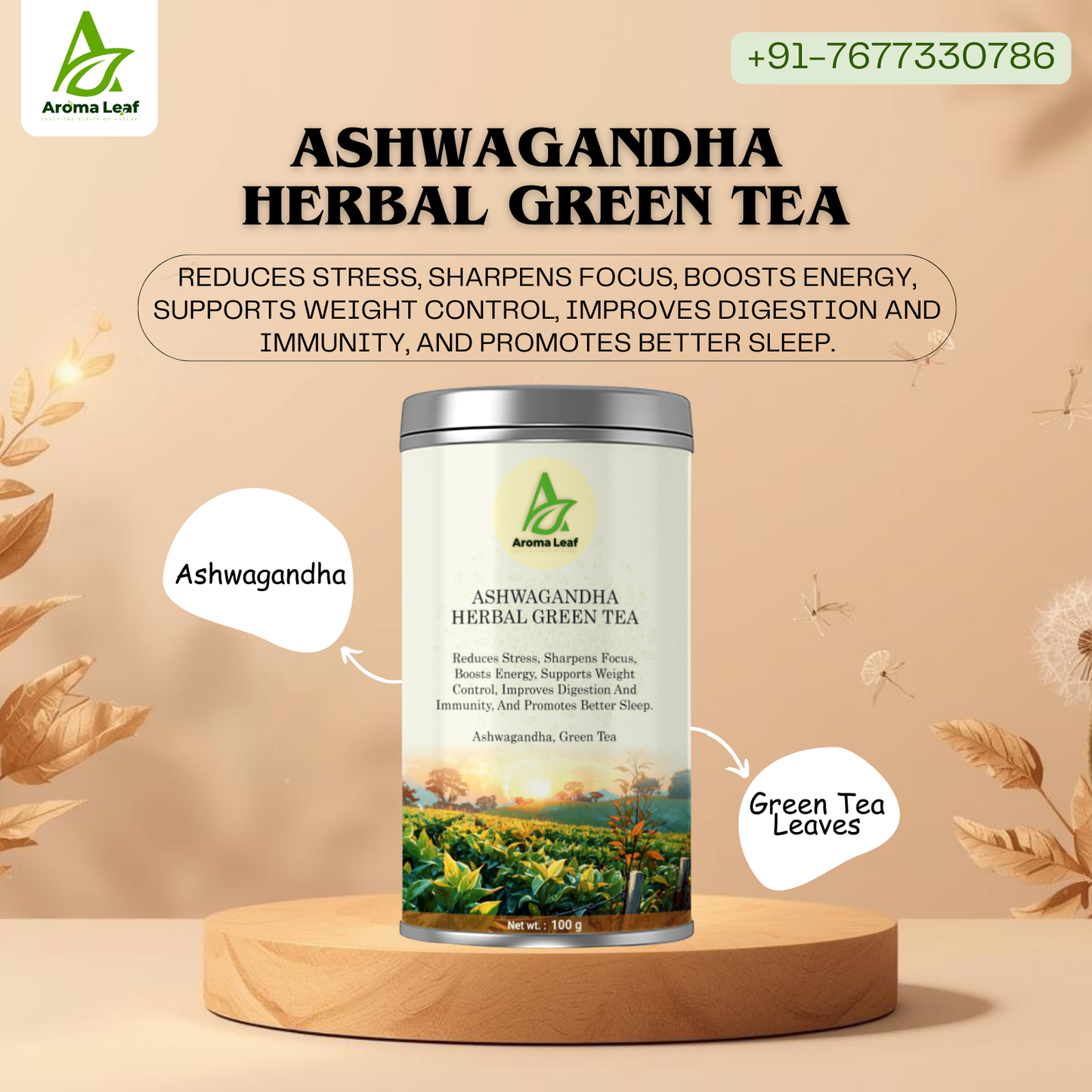 Ashwagandha Herbal Green Tea