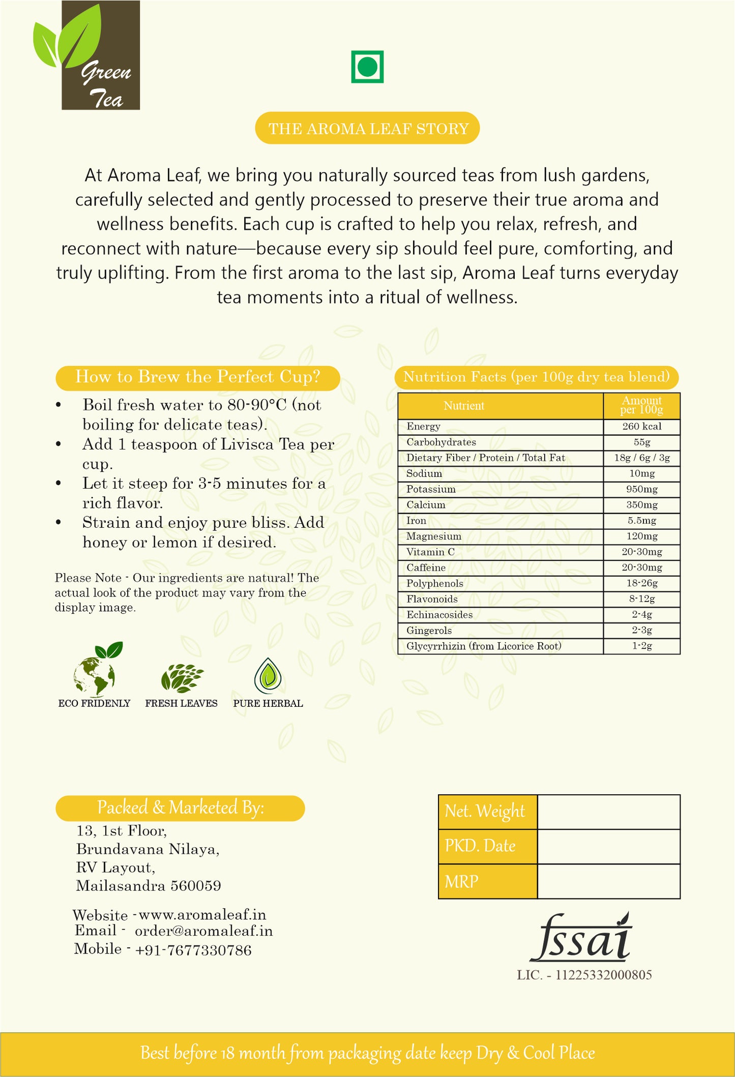 Immunity Booster Herbal Green Tea