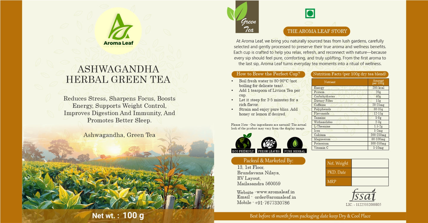Ashwagandha Herbal Green Tea